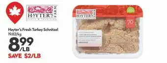 Longo's Fresh Turkey Schnitzel offer