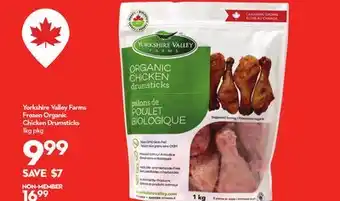 Longo's Yorkshire Valley Farms Frozen Organic Chicken Drumsticks offer