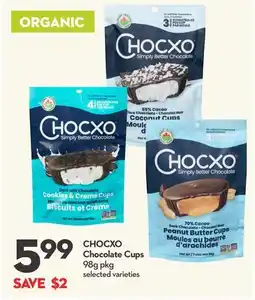 Longo's CHOCXO Chocolate Cups offer