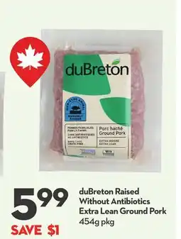 Longo's Raised Without Antibiotics Extra Lean Ground Pork offer