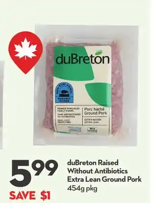 Longo's Raised Without Antibiotics Extra Lean Ground Pork offer