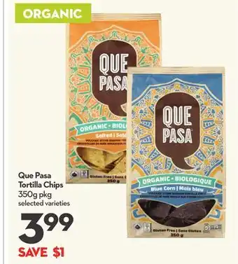 Longo's Que Pasa Tortilla Chips offer