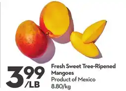 Longo's Fresh Sweet Tree-Ripened Mangoes offer