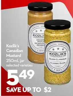 Longo's Kozlik's Canadian Mustard offer