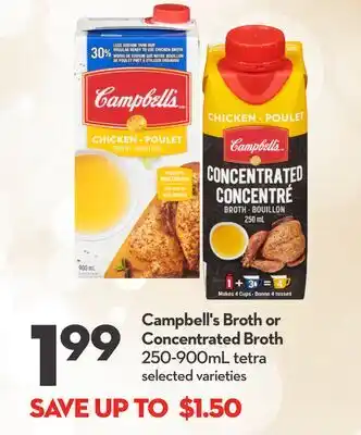 Longo's Campbell's Broth or Concentrated Broth offer