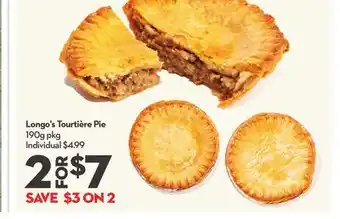 Longo's Tourtière Pie offer