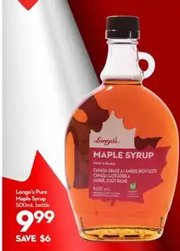 Longo's Pure Maple Syrup offer