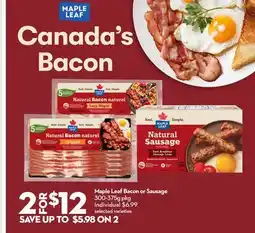 Longo's Bacon or Sausage offer