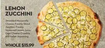 Longo's LEMON ZUCCHINI WHOLE offer