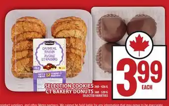 Food Basics SELECTION COOKIES 360 - 426 G CT BAKERY DONUTS 360 - 520 G offer
