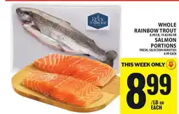 Food Basics WHOLE RAINBOW TROUT OR SALMON PORTIONS offer