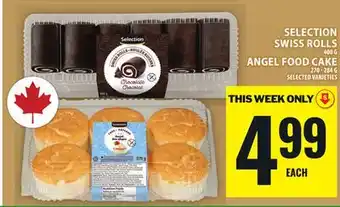 Food Basics SELECTION SWISS ROLLS OR ANGEL FOOD CAKE offer