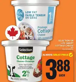 Food Basics SELECTION OR LIFE SMART COTTAGE CHEESE offer