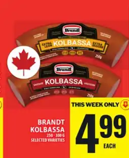 Food Basics BRANDT KOLBASSA offer