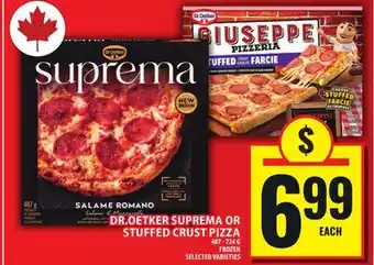 Food Basics DR.OETKER SUPREMA OR STUFFED CRUST PIZZA offer