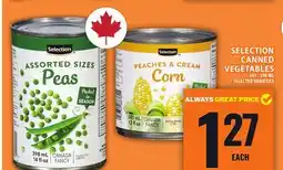 Food Basics SELECTION CANNED VEGETABLES offer