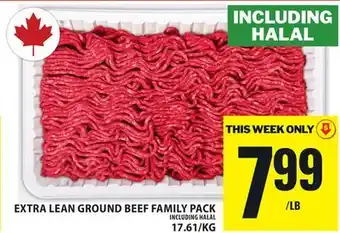 Food Basics EXTRA LEAN GROUND BEEF FAMILY PACK offer