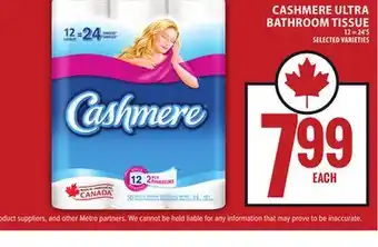 Food Basics CASHMERE ULTRA BATHROOM TISSUE offer