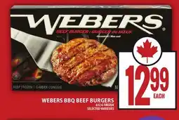 Food Basics WEBERS BBQ BEEF BURGERS offer