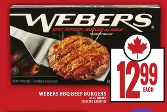 Food Basics WEBERS BBQ BEEF BURGERS offer