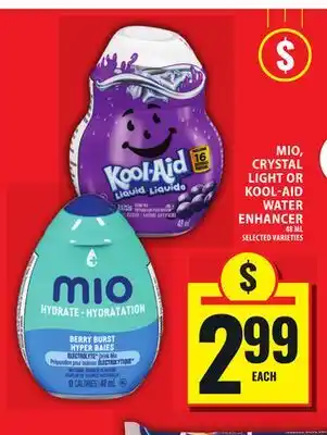 Food Basics MIO, CRYSTAL LIGHT OR KOOL-AID WATER ENHANCER offer