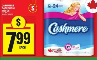Food Basics CASHMERE BATHROOM TISSUE offer