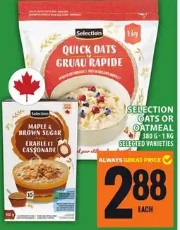 Food Basics SELECTION OATS OR OATMEAL offer