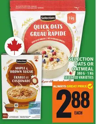 Food Basics SELECTION OATS OR OATMEAL offer