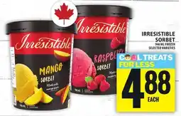 Food Basics IRRESISTIBLE SORBET offer