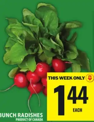 Food Basics BUNCH RADISHES offer