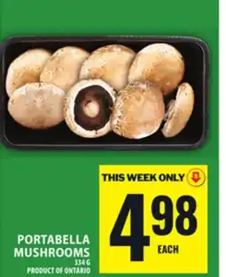 Food Basics PORTABELLA MUSHROOMS offer