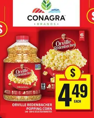 Food Basics ORVILLE REDENBACHER POPPING CORN offer