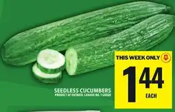 Food Basics SEEDLESS CUCUMBERS offer