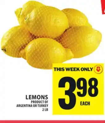 Food Basics LEMONS offer