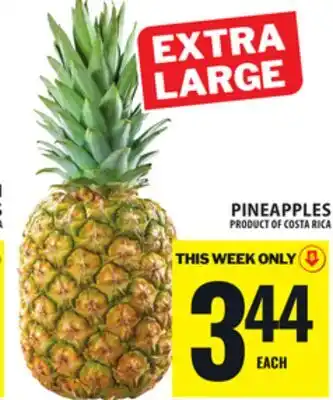 Food Basics PINEAPPLES offer