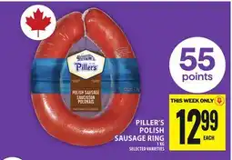 Food Basics PILLER'S POLISH SAUSAGE RING offer