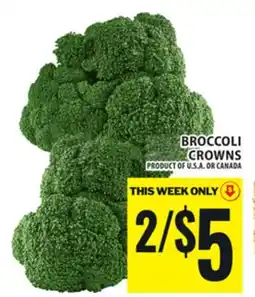 Food Basics BROCCOLI CROWNS offer