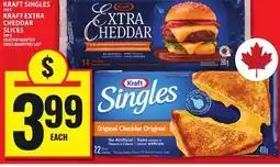 Food Basics KRAFT SINGLES OR KRAFT EXTRA CHEDDAR SLICES offer