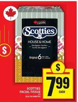 Food Basics SCOTTIES FACIAL TISSUE offer