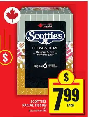 Food Basics SCOTTIES FACIAL TISSUE offer