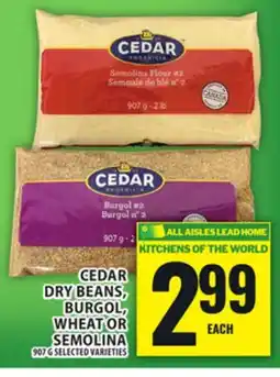 Food Basics CEDAR DRY BEANS, BURGOL, WHEAT OR SEMOLINA offer