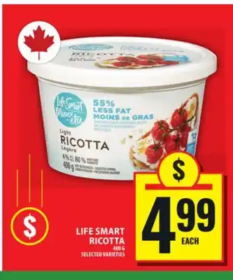 Food Basics LIFE SMART RICOTTA offer