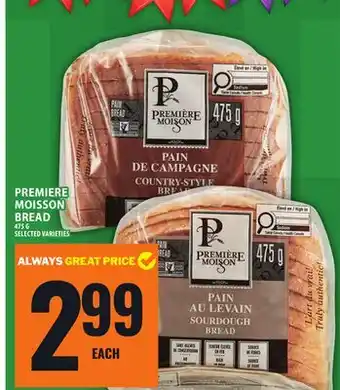 Food Basics PREMIERE MOISSON BREAD offer