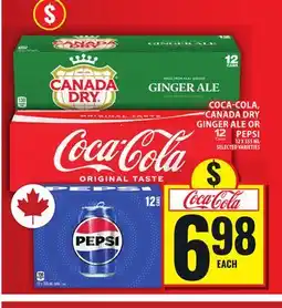 Food Basics COCA-COLA, CANADA DRY GINGER ALE OR PEPSI offer