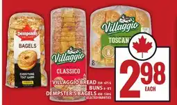 Food Basics VILLAGGIO BREAD OR BUNS OR DEMPSTER'S BAGELS offer