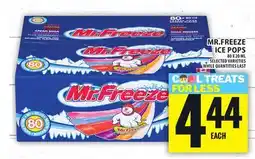 Food Basics MR.FREEZE ICE POPS offer