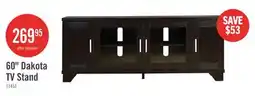 The Brick Dakota 60 TV Stand with Storage and Cable Management for TVs up to 65- Espresso offer