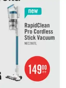 The Brick Eureka RapidClean Pro Cordless Stick Vacuum with LED Headlights - NEC280TLC offer