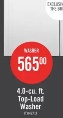 The Brick Inglis 4.0 Cu. Ft. Top-Load Washer - White - ITW4871FW offer