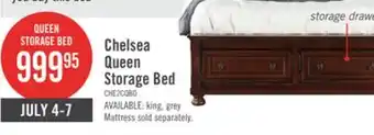 The Brick Chelsea Platform Storage Bed with Headboard & Frame, Cherry Brown - Queen Size offer